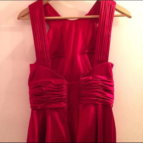 ADRIANNA PAPELL BOUTIQUE RED SLEEVELESS DRESS SZ 6 - Picture 8 of 8